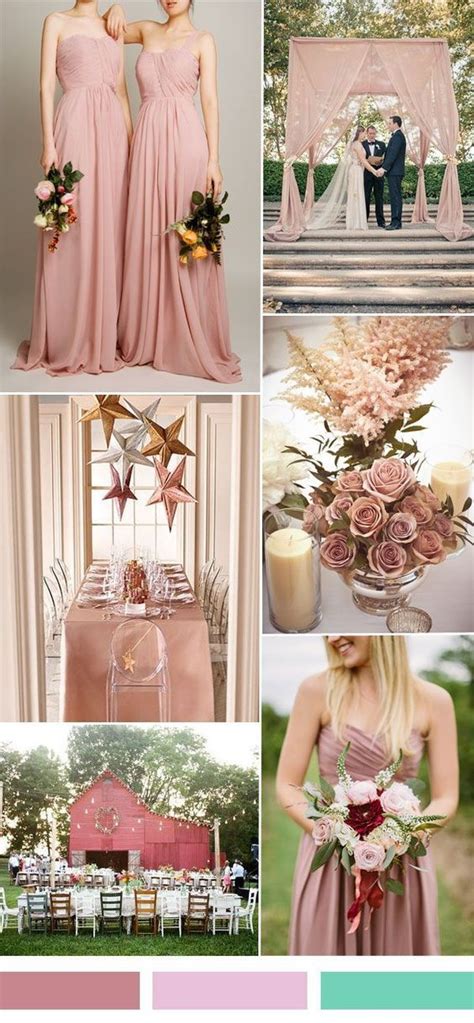 25 Hot Wedding Color Combination Ideas 2016 And Bridesmaid Dresses