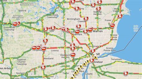 Metro Detroit Traffic Conditions Check Map Closures Incidents Here