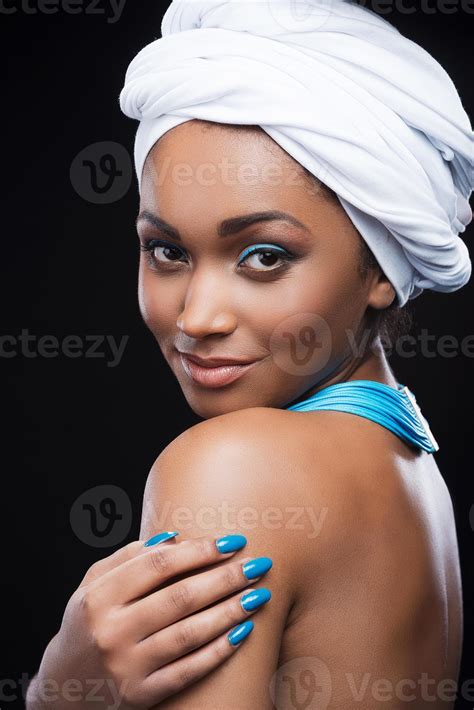 Beautiful African Women Beautiful African Woman Wearing A Headscarf