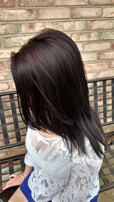 Red Highlights For Black Hair