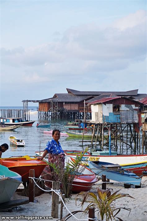 Kampung Mabul Bajau Laut At Pulau Mabul In Sabah Malaysia
