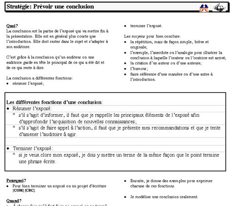Exemple De Conclusion Dun Exposé  Le Meilleur Exemple