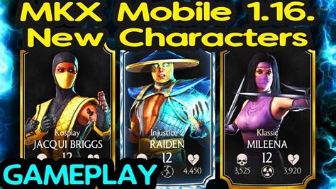 Mkx Mobile 116 Update New Characters Gameplay Review Injustice
