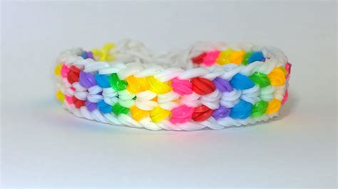 Rainbow Loom Double Capped Dragon Scale Bracelet With Fork Diy