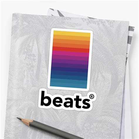 Beats Retro Aesthetic Sticker By Jamasent Redbubble