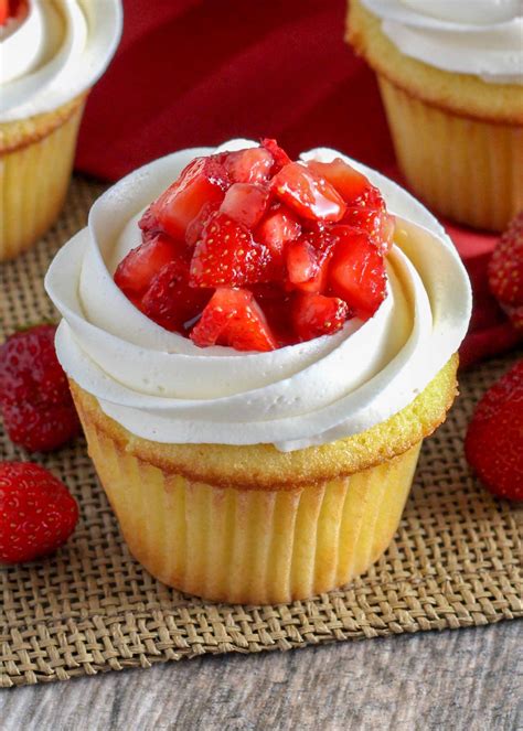 Strawberry Shortcake Cupcakes Recipe Cart