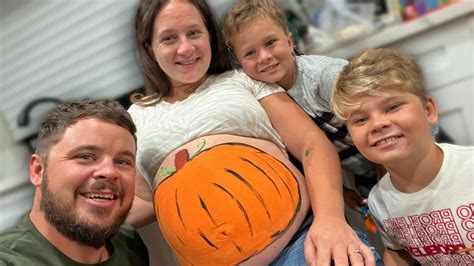 Pregnant Pumpkin Belly Painting Youtube