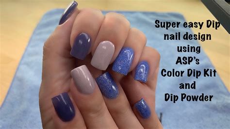 How To Do Asp Color Quick Dip Set Of Nails Youtube
