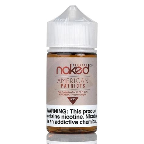 naked 100 tobacco american patriot 60ml eleaf official store