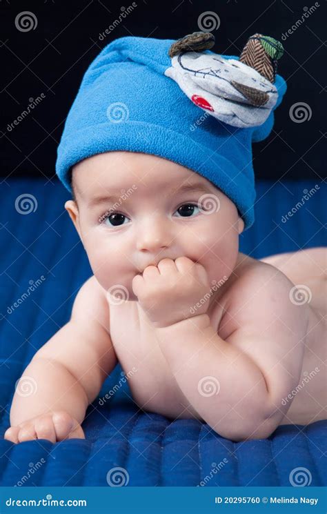 Closeup Portrait Of Cute Smiling Baby Boy Stock Photo Image Of