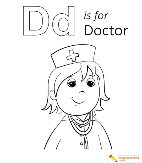 They're great for all ages. D Is For Doctor Coloring Page | Free D Is For Doctor ...