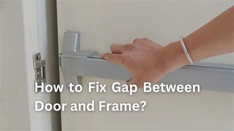 How To Fix Gap Between Door And Frame Quiet Hall