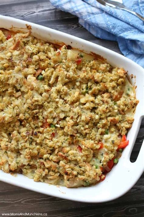 Oh heck, just show me the recipe! Chicken Pot Pie with Stuffing Crust | Recipe | Chicken ...