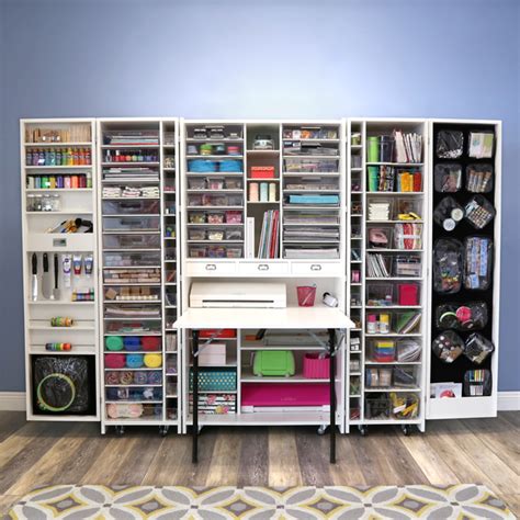 6.hide craft storage in closet (minus desk) 7.ikea kallax unit with desk. DreamBox (Formerly the WorkBox 3.0) | Craft cabinet, Craft ...