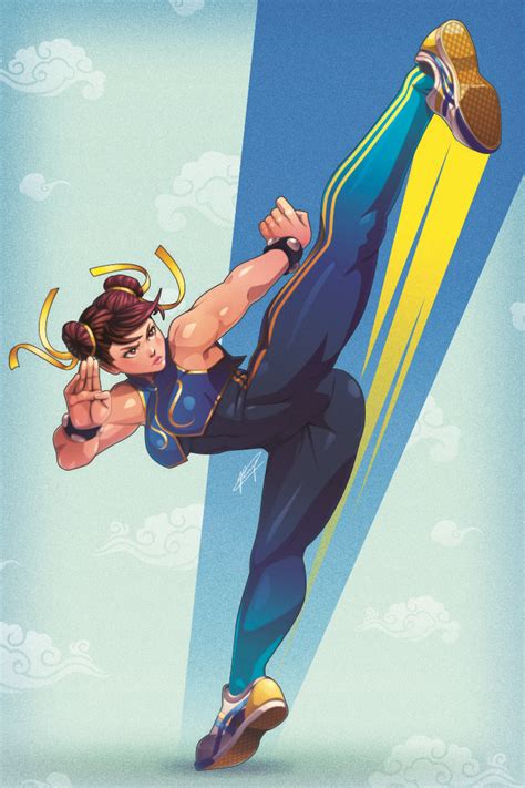 Made A Chun Li Fanart In Alpha Costume With Colors Inspired From Street