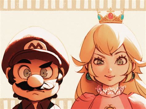 Princess Peach And Mario Mario And More Drawn By Bellhenge Danbooru