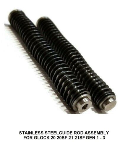 Stainless Steel Recoil Guide Rod With Spring For Glock Sf Sf