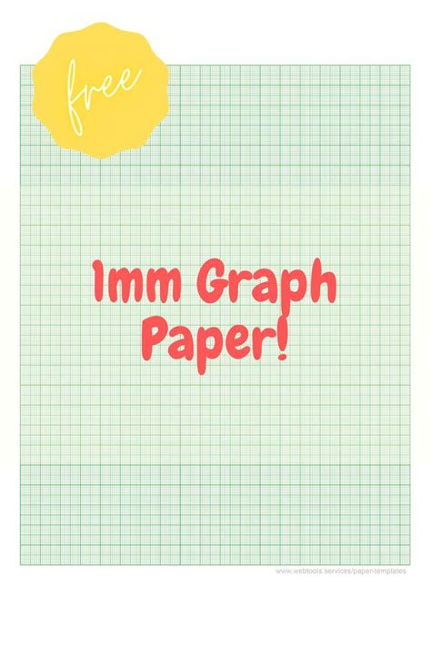 Free Printable 1mm Graph Paper In Pdf Graph Paper Paper Template