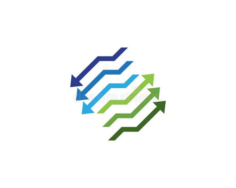 Business Arrows Logo Vector Template Stock Vector Illustration Of