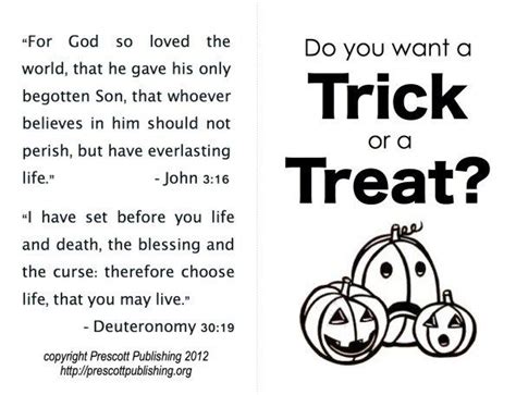 Halloween Tracts Free Printables