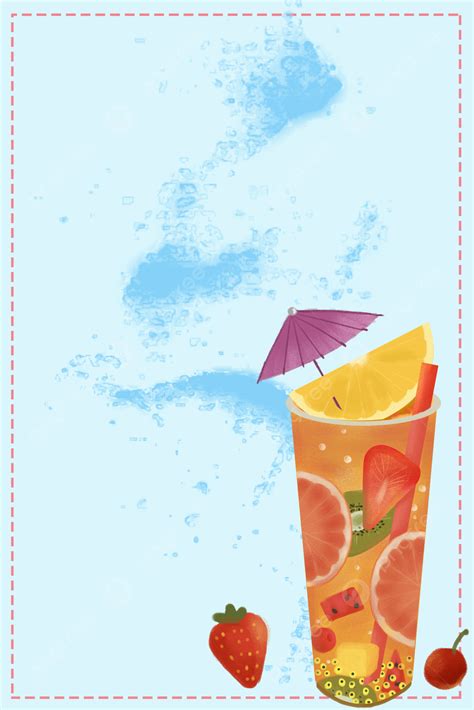 Summer Refreshing Drink Menu Background Material Wallpaper Image For