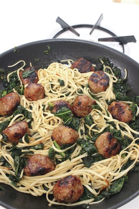 They're mixed with ground beef and pork, loaded with herbs and cheese, and served with a traditional tomato sauce. Teriyaki meatballs with udon noodles - Modern Notebook
