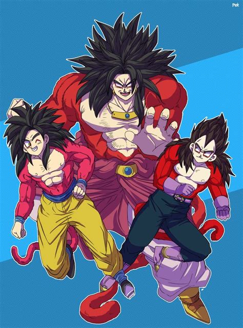 Goku Vegeta And Broly Super Saiyajin Dragon Ball Super Anime Super Saiyan