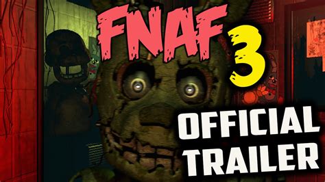 Five Nights At Freddys 3 Trailer Reaction The