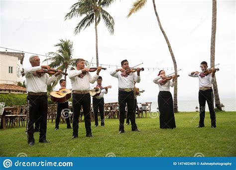 Traditional Mariachi Band Serenades A Wedding Editorial Stock Image