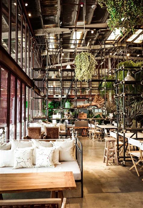 See more ideas about modern cafe, sidewalk cafe, outdoor restaurant. Restaurant design meets botanical warehouse in Bangkok