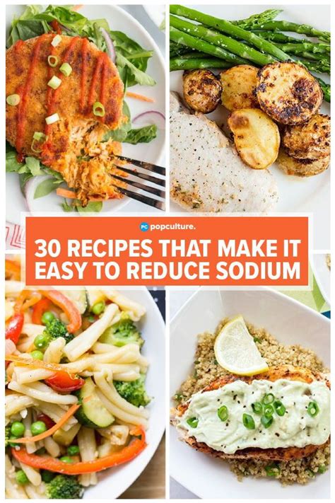 Department of health and human services: 30 Low-Sodium Meals | Heart healthy recipes low sodium ...