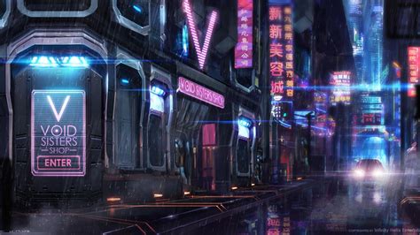 2560x1440 Cyberpunk Street 1440p Resolution Hd 4k Wallpapers Images