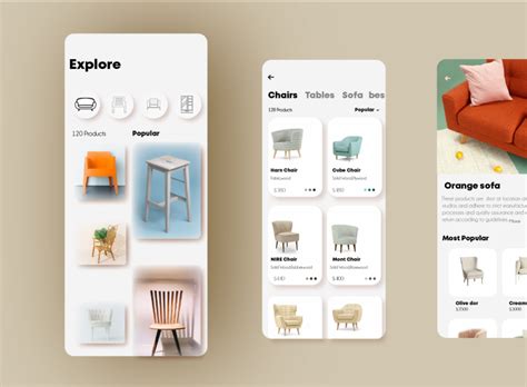 furniture design app 2 by Jayshnav jayendran on Dribbble