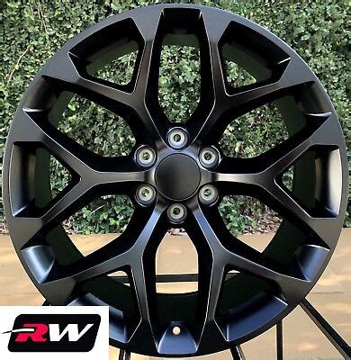 X Inch Rw Wheels For Chevy Truck Satin Black Rims X X