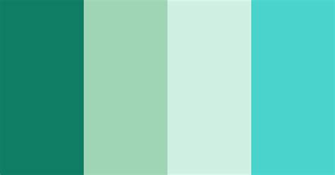 Turquoise Green Color Scheme Blue