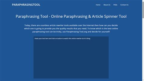 To paraphrase your content to the basically, paraphrasing tools rewrite your sentence, article or report, and help you find different ways of expressing your content and making it unique. Best Online Paraphrasing Tool Can Be Used for Free ...
