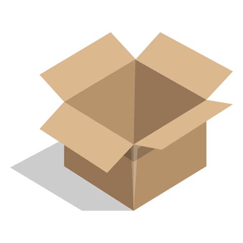Open Cardboard Box Icon Png And Svg Design For T Shirts