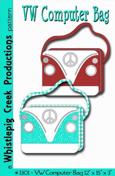 Vw Computer Bag Pdf Sewing Pattern By Whistlepig Creek Productions