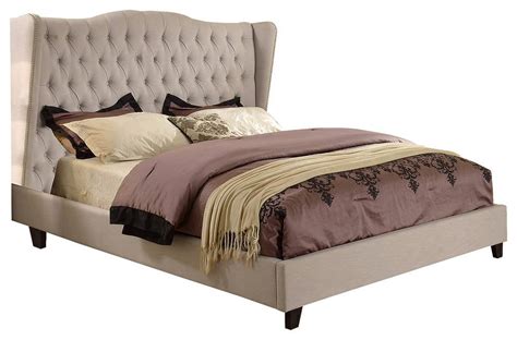 Jameson Upholstered King Bed In Taupe Best Master Furniture T1803tek