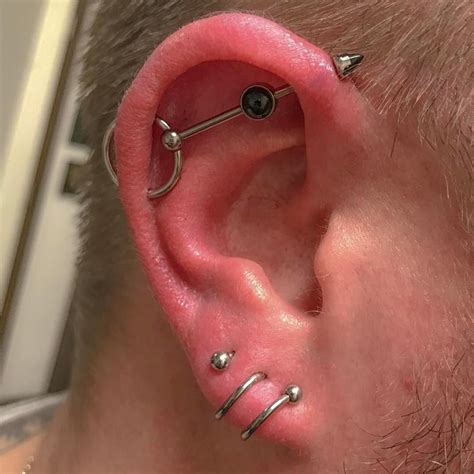 Guys Ear Piercings Unique Ear Piercings Multiple Ear Piercing Ear