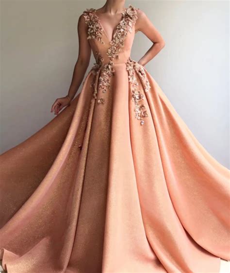 Adorable Corals Cusp Gown Teuta Matoshi Prom Dresses Sleeveless Prom