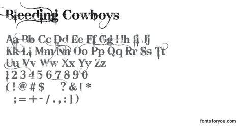 Bleeding Cowboys Font Download For Free Online