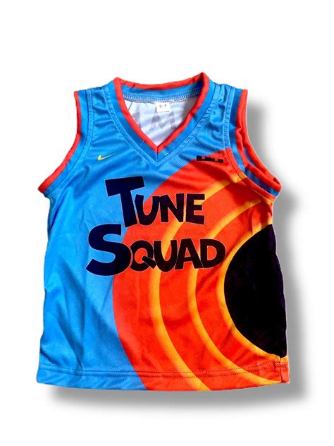Kids Space Jam 2 Tune Squad Basketball Jersey Tune Squad Custom
