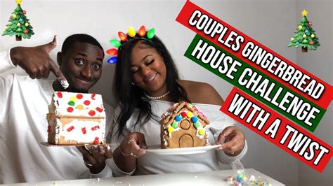 Couples Challenge Gingerbread House With A Twist Youtube