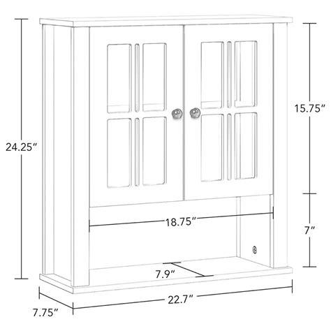 Riverridge Home Danbury 2 Door Wall Cabinet In White Nfm