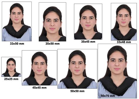 Passport Size Picture Dimensions India Imagesee