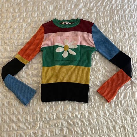 Unif Flower Sweater Dupe 🌼🌈 Tags For Exposure Depop