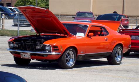 Calypso Coral Orange 1970 Mach 1 Ford Mustang Fastback