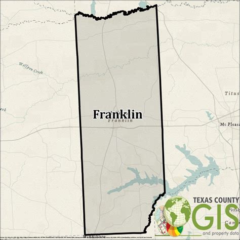 Franklin County Gis Shapefile And Property Data Texas County Gis Data