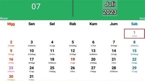 Kalender Jawa Hari Ini 31 Juli 2023 Makna Senin Pon Menurut Primbon